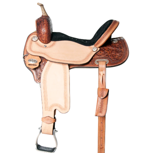 HILASON Western Horse Barrel Racing Saddle Trail Pleasure American Leather