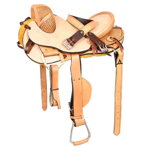 Horse Bronc Saddle Hilason Classic Series Rodeo American Leather