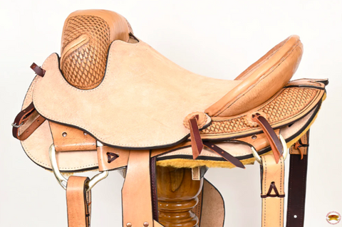 Horse Bronc Saddle Hilason Classic Series Rodeo American Leather