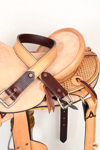 Horse Bronc Saddle Hilason Classic Series Rodeo American Leather