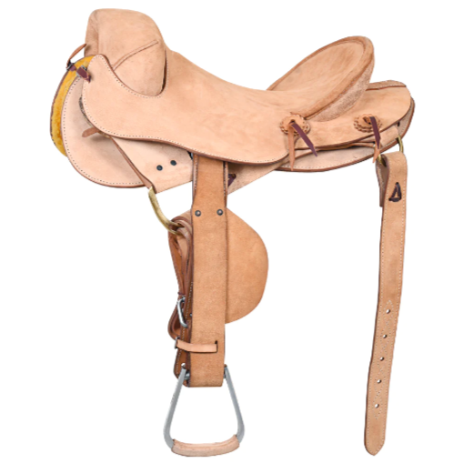 Hilason Classic Series Hand-Made Rodeo Bronc American Leather Saddle