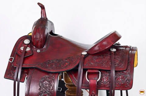 HILASON Western Horse Trail Show Saddle Synthetic Pleasure Riding