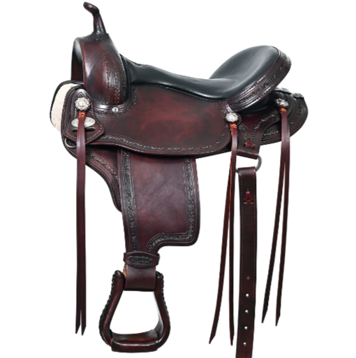 HILASON Western Horse Gaited Flex Trail American Leather Saddle