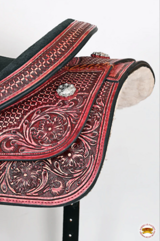 HILASON Western Horse Ranch Roping Saddle American Leather