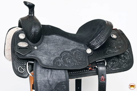 HILASON Western Horse Ranch Roping Saddle American Leather