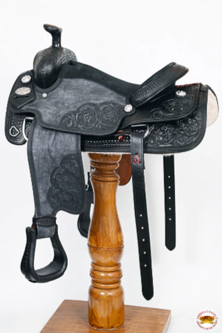 HILASON Western Horse Ranch Roping Saddle American Leather