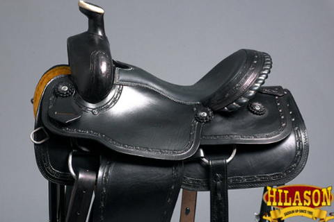 HILASON Western Horse Saddle American Leather Ranch Roping Trail Black