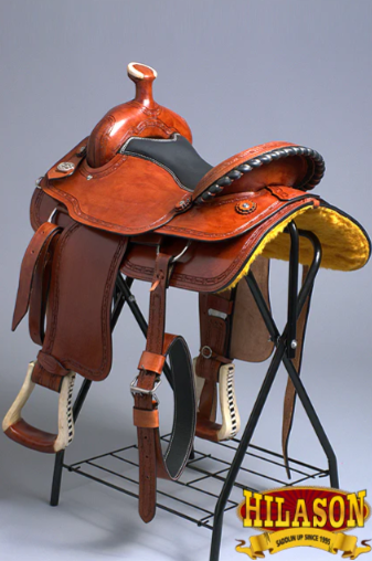 HILASON Western Horse Saddle American Leather Ranch Roping Trail Tan Kote