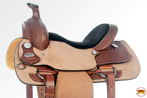 HILASON Western Horse Saddle American Leather Ranch Roping Cowboy