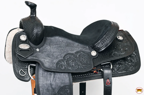 HILASON Western Horse Ranch Roping Saddle American Leather