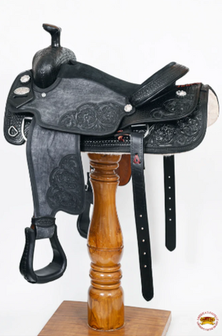 HILASON Western Horse Ranch Roping Saddle American Leather