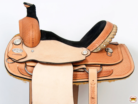 HILASON Western Horse Saddle American Leather Ranch Roping Cowboy