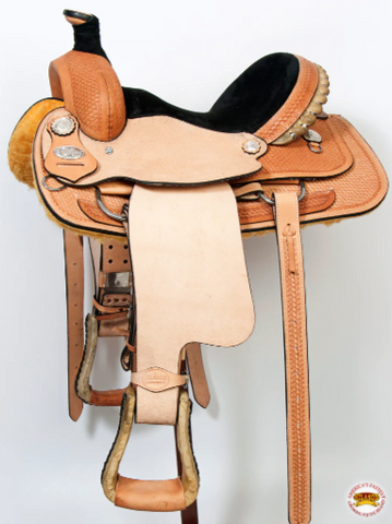 HILASON Western Horse Saddle American Leather Ranch Roping Cowboy