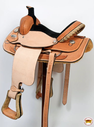 HILASON Western Horse Saddle American Leather Ranch Roping Cowboy