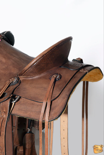 HILASON Western Horse Saddle American Leather Wade Ranch Roping Dark Brown