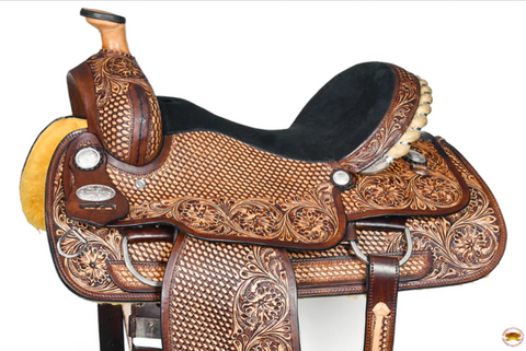 HILASON Western Horse Saddle American Leather Ranch Roping Cowboy