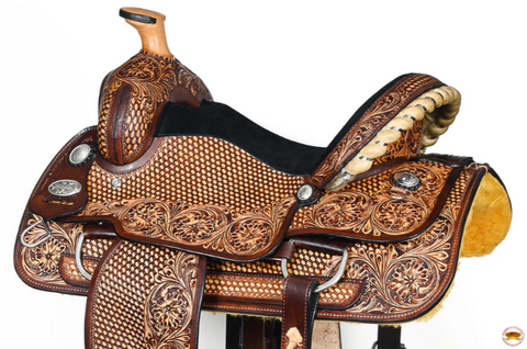 HILASON Western Horse Saddle American Leather Ranch Roping Cowboy