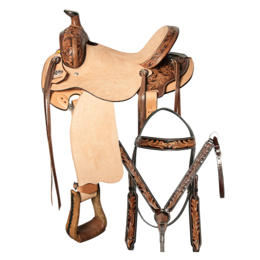 Western Horse Saddle Leather Ranch Roping Cowboy Hilason