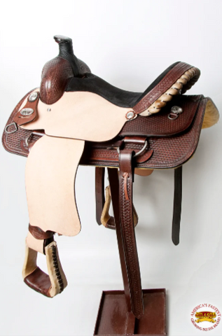 Western Horse Saddle American Leather Ranch Roping Cowboy Hilason