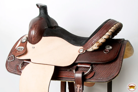 Western Horse Saddle American Leather Ranch Roping Cowboy Hilason