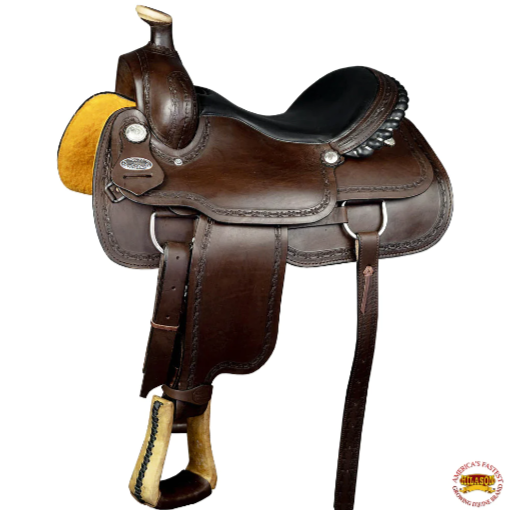 HILASON Western Horse Saddle American Leather Ranch Roping Trail