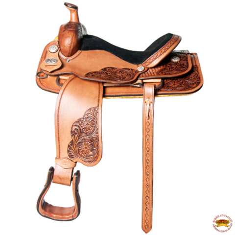 HILASON Western Horse Saddle American Leather Ranch Roping Cowboy