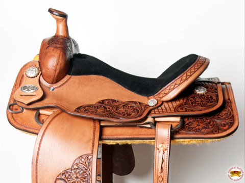 HILASON Western Horse Saddle American Leather Ranch Roping Cowboy