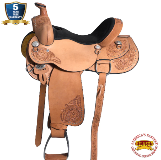 HILASON Western Horse Saddle American Leather Ranch Roping Cowboy