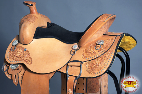 HILASON Western Horse Saddle American Leather Ranch Roping Cowboy