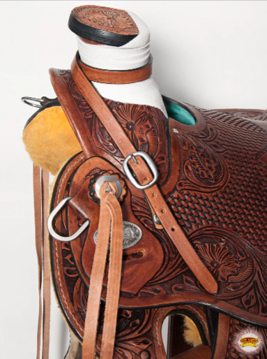 HILASON Western Horse Wade Saddle American Leather Trail Barrel Racing Hilason Antique Brown