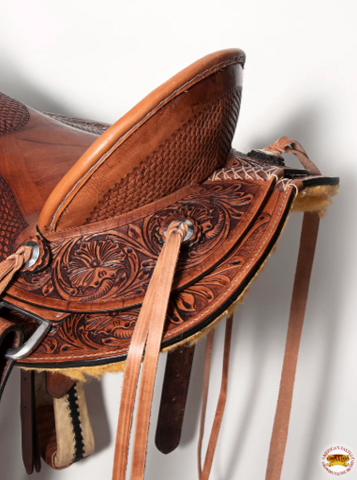 HILASON Western Horse Wade Saddle American Leather Trail Barrel Racing Hilason Antique Brown