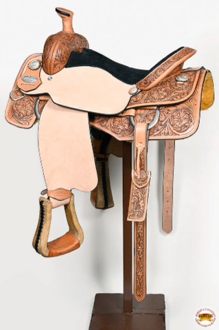 Western Horse Saddle Leather Ranch Roping Cowboy Hilason