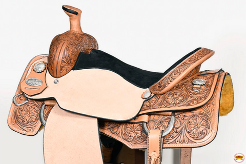 Western Horse Saddle Leather Ranch Roping Cowboy Hilason