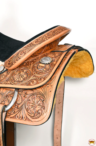 Western Horse Saddle Leather Ranch Roping Cowboy Hilason