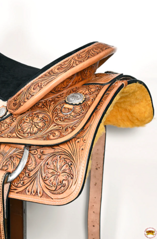 Western Horse Saddle Leather Ranch Roping Cowboy Hilason