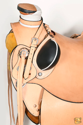 HILASON Western Horse Wade Saddle American Leather Ranch Roping Tan