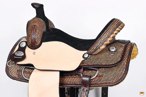 HILASON Western Horse Saddle American Leather Ranch Roping Cowboy