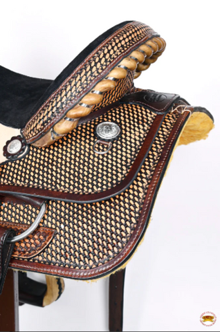 HILASON Western Horse Saddle American Leather Ranch Roping Cowboy