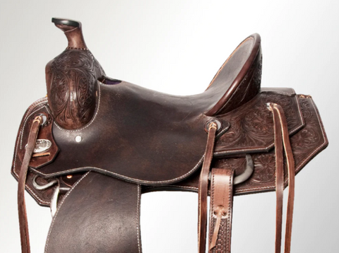 Western Horse Saddle Leather Ranch Roping Cowboy Hilason