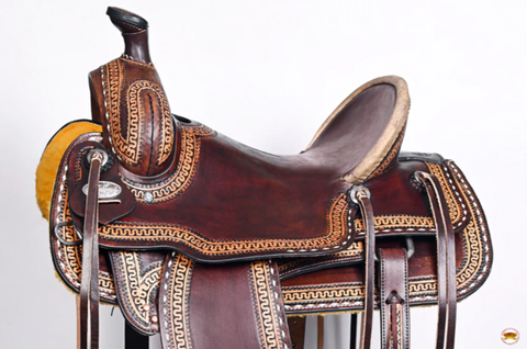 HILASON Western Horse Saddle American Leather Ranch Roping