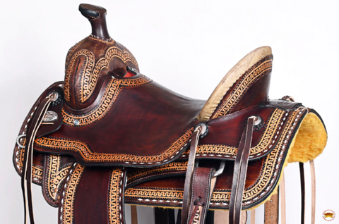 HILASON Western Horse Saddle American Leather Ranch Roping