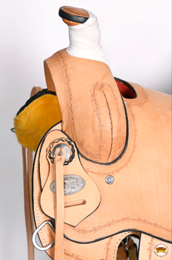 HILASON Western Horse Saddle American Leather Ranch Roping Trail Tan