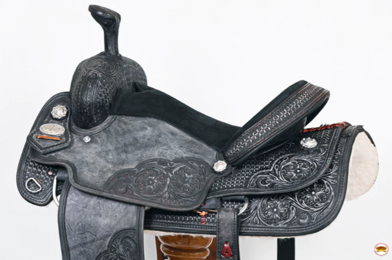 HILASON Western Horse Ranch Roping Saddle American Leather