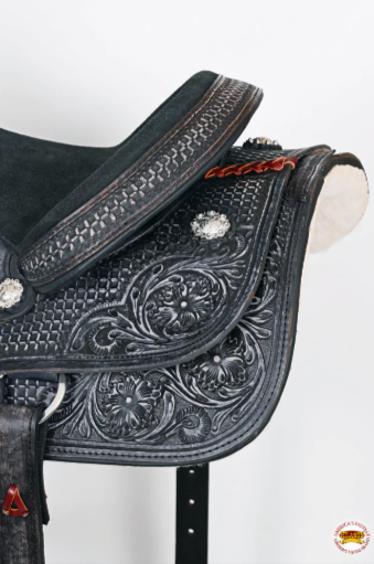 HILASON Western Horse Ranch Roping Saddle American Leather