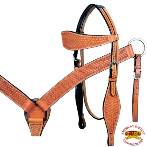 HILASON Western Horse Saddle Treeless American Leather Trail Barrel Tack