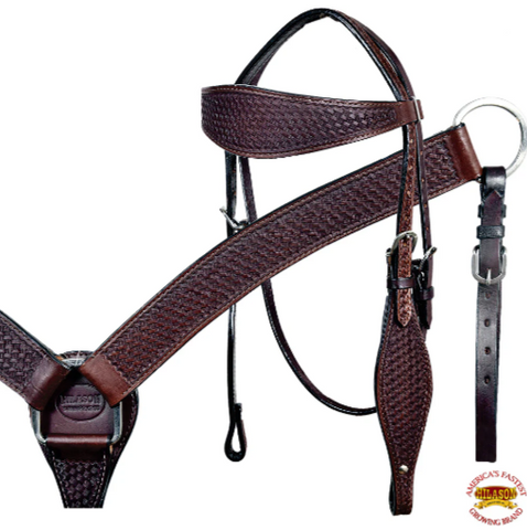 HILASON Western Horse Saddle Treeless American Leather Trail Barrel Tack