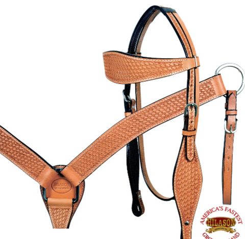 HILASON Western Horse Saddle Treeless American Leather Trail Barrel Tack