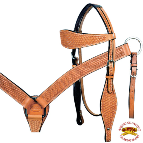 HILASON Western Horse Saddle Treeless American Leather Trail Barrel Tack