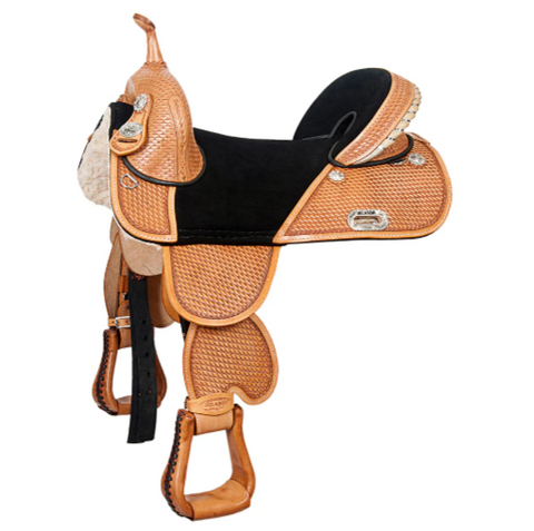 HILASON Western Horse Saddle Treeless American Leather Trail Barrel Tack