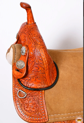 HILASON Western Horse Treeless Trail Barrel Saddle American Leather